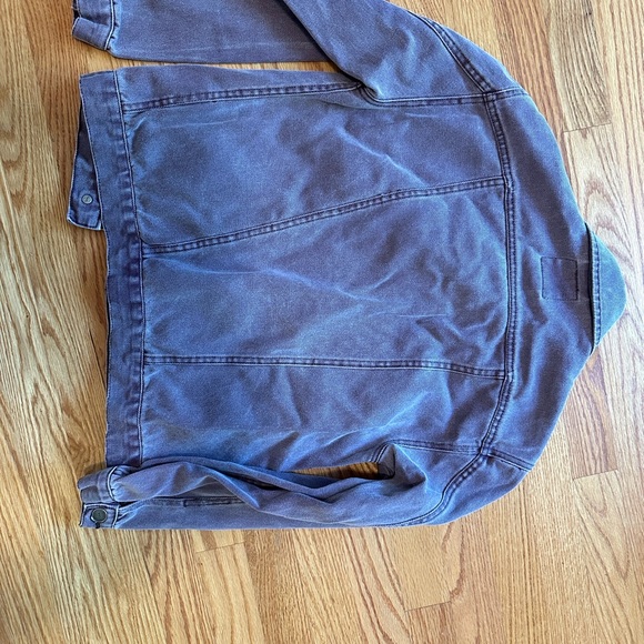 RVCA Road Worthy Washed Plum Purple Denim Jacket - Picture 7 of 7